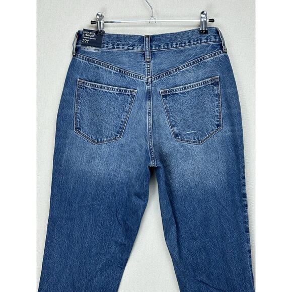 J.Crew Jeans Womens 27T High Rise Straight Blue Premium Edition Pockets NWT - Picture 14 of 16